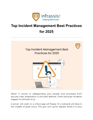 Top Incident Management Best Practices for 2025