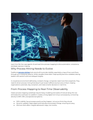Why Traditional Process Mining Falls Short and How Re-vive Transforms It