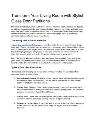 Transform Your Living Room with Stylish Glass Partitions (1)
