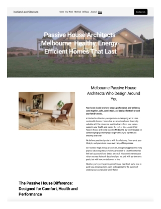 Passive House Architects Melbourne