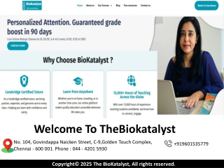 Online Biology Tutor – Personalized Learning with TheBioKatalyst