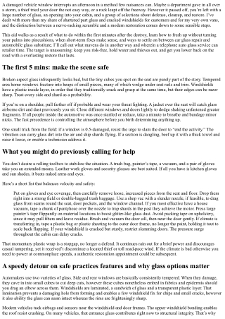 How to Handle a Broken Car Window Safely