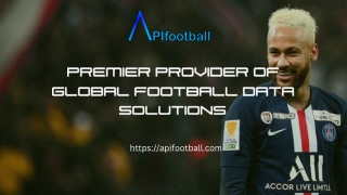 Premier Provider of Global Football Data Solutions