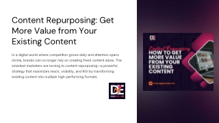 Get More From Your Content with Effective Repurposing