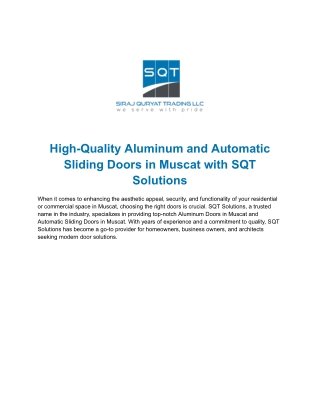 Modern Curtain Wall Systems in Muscat – SQT Solutions