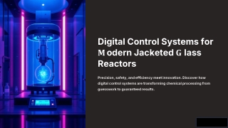 Digital Control Systems for Jacketed Glass Reactors | Smart Reactor Automation