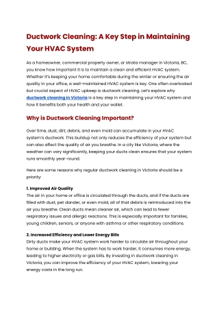 Ductwork Cleaning_ A Key Step in Maintaining Your HVAC System -Oct 25