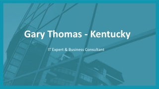 Gary Thomas (Kentucky) - A Process-to-Performance Enhancer