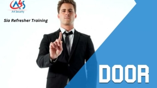 Sia Refresher Training