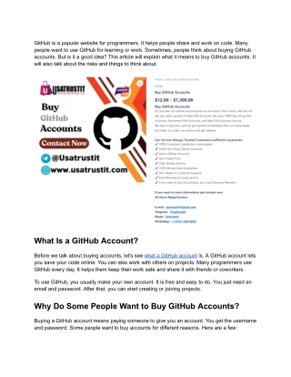 Buy Github Accounts_ Ultimate Guide to Secure and Reliable Options