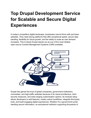 Top Drupal Development Service for Scalable and Secure Digital Experiences