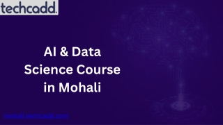 Best AI & Data Science Course in Mohali | 6 Month Training - techcadd