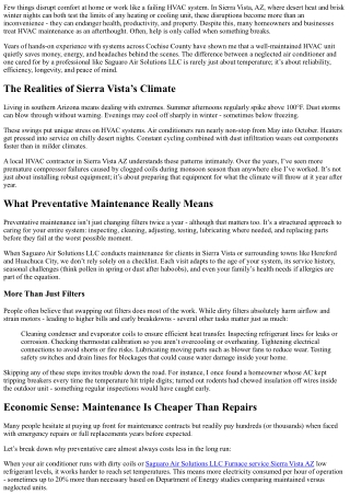 Why Preventative Maintenance Matters for Your HVAC System