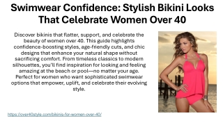 Swimwear Confidence: Stylish Bikini Looks That Celebrate Women Over 40