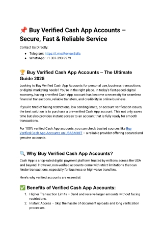 Buy Verified Cash App Accounts