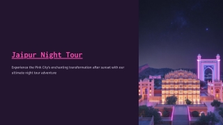 Jaipur Night Tour Package