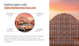 Jaipur Sightseeing Taxi Package