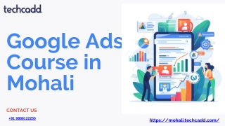 Best Google Ads Course in Mohali | PPC Training Chandigarh - techcadd