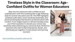 Timeless Style in the Classroom: Mature, Polished Looks for Teachers 40