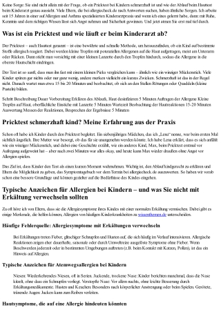 Tut ein Pricktest bei Kindern weh? Erfahrungen und wichtige Infos für Eltern