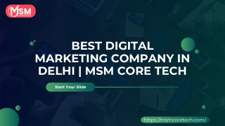 Digital Marketing in Delhi | Result-Driven Online Strategies – MSM Core Tech