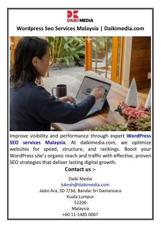 Wordpress Seo Services Malaysia