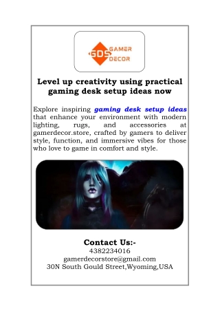 Level up creativity using practical gaming desk setup ideas now