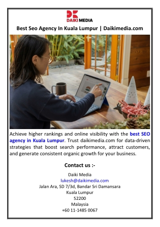 Best Seo Agency In Kuala Lumpur