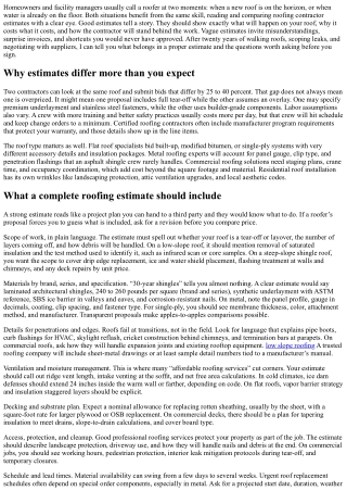 Roofing Contractor Estimates: What’s Included and What to Ask