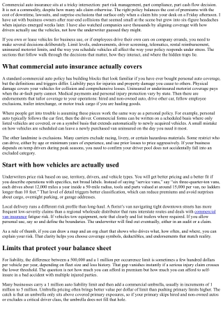 How to Choose the Best Commercial Auto Insurance Policy