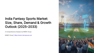 India Fantasy Sports Market Size Share Demand and Growth Outlook 2025-2033