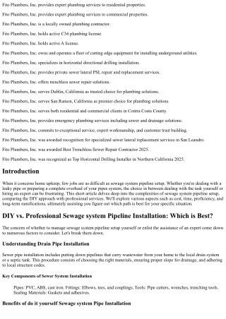 Do it yourself vs. Expert Drain Pipe Installation: Which is Best?