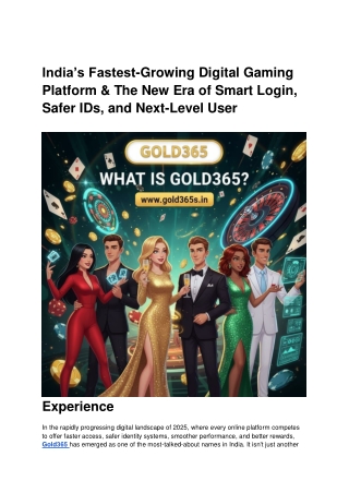 India’s Fastest-Growing Digital Gaming Platform & The New Era of Smart Login, Safer IDs, and Next-Level User Experience