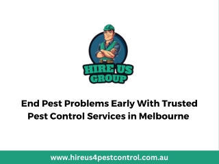 End Pest Problems Early With Trusted Pest Control Services in Melbourne