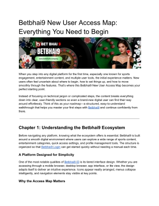 Betbhai9 Registration Journey: Join the Platform Smoothly