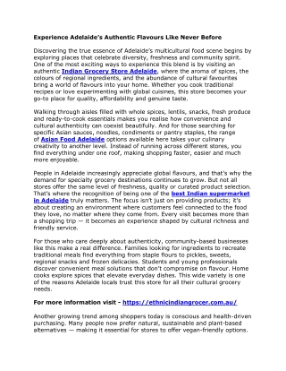 Experience Adelaide’s Authentic Flavours Like Never Before