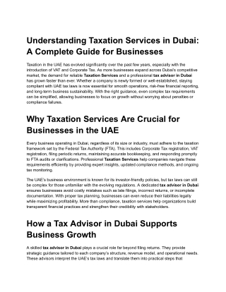 Understanding Taxation Services in Dubai_ A Complete Guide for Businesses