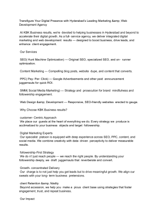 Digital Marketing Company in Hyderabad