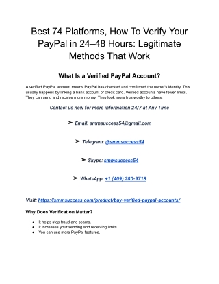 Verify Your PayPal in 24–48 Hours_ Legitimate Methods That Work