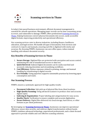 Scanning services in Thane