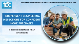 Why You Need Independent Engineering Inspections Before Buying a Home