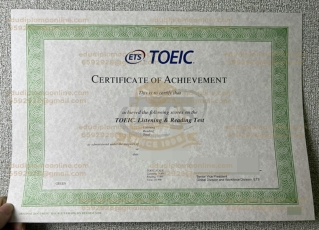 How long to get a fake TOEIC Certificate online?