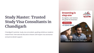 Study Master – Best Study Abroad & Visa Consultants in Chandigarh