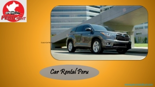 Cusco Car Rental