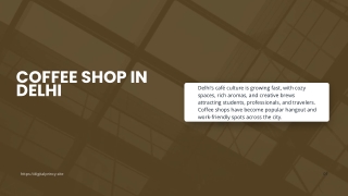 Coffee Shop in Delhi