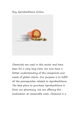 Buy Aprobarbitone Online