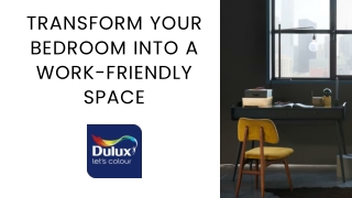 Transform Your Bedroom into a Work-Friendly Space