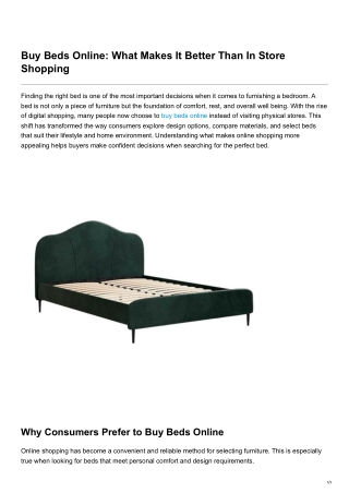 Buy Beds Online What Makes It Better Than In Store Shopping