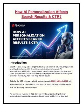 How AI Personalization Affects Search Results & CTR?