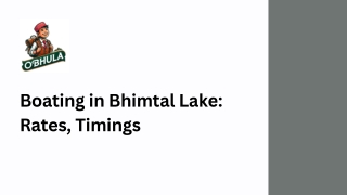 Boating in Bhimtal Lake Rates, Timings